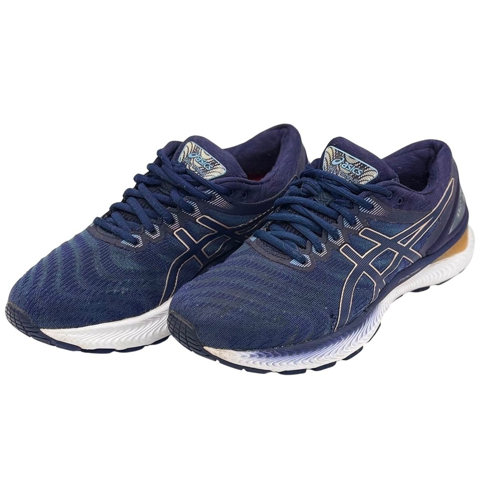 ASICS Gel Nimbus 22 Women's Size 9.5 Blue Running Shoes FlyteFoam Road Runner